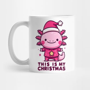 Kawaii axolotl this is my christmas Mug